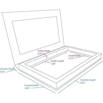 Z Palette Large Magnetic Makeup Palette, Empty Magnetic Palette, Universal Magnet makeup palette for Eyeshadows, Powders, Customizable Beauty Organizer with Clear Window