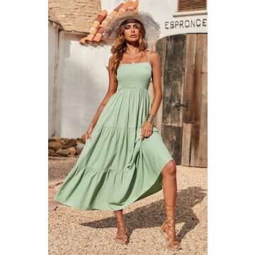 PRETTYGARDEN Women's Summer Maxi Dress 2024 Casual Boho