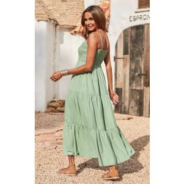 PrettyGarden Women's Casual Boho Summer Maxi Dress