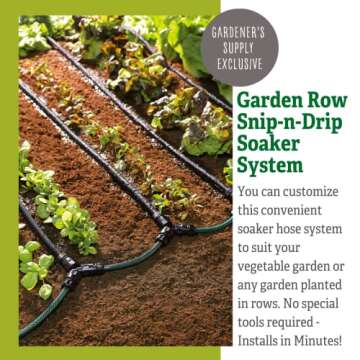 Gardener's Supply Company Snip-n-Drip Irrigation Kit | Outdoor Customizable Self-Watering Sprinkler ...