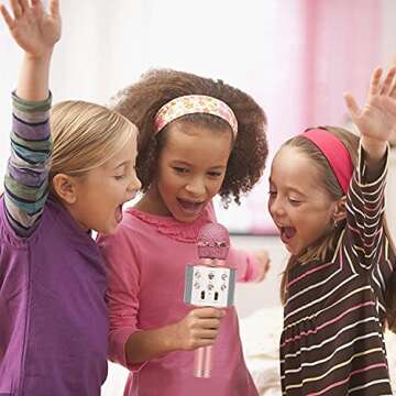 ZZLWAN Kids Toys for Girls Gifts: Popular 2024 Kids Toys Microphone for 3 4 5 6 7 8 9 10 Year Old Gi...