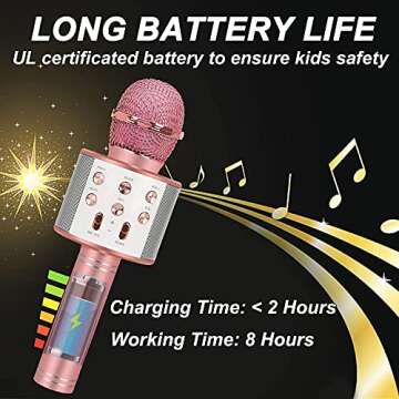 ZZLWAN Kids Toys for Girls Gifts: Popular 2024 Kids Toys Microphone for 3 4 5 6 7 8 9 10 Year Old Girl Christmas Brithday Gift Ideas - Top Girls Toys Age 4-12 yr Old Toddlers Girls Teens