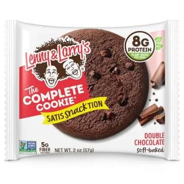 Lenny & Larry's The Complete Cookie - Delish Double Chocolate Vegan Treat with Protein