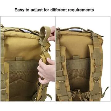 G4Free Tactical Shoulder Backpack Military Survival Pack Army Molle Bug Out Bag Surplus Backpack 35L