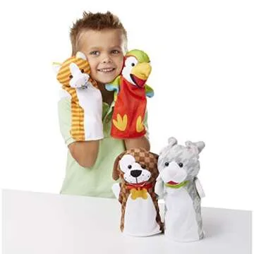 Melissa & Doug Playful Pets Hand Puppets (Set of 4)