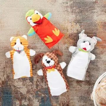 Melissa & Doug Playful Pets Hand Puppets (Set of 4)