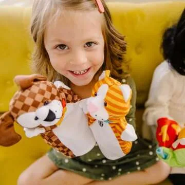 Melissa & Doug Playful Pets Hand Puppets (Set of 4)
