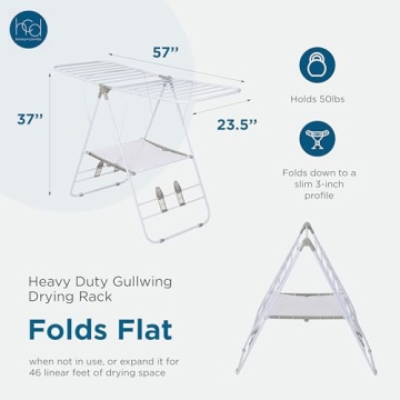 Honey-Can-Do Heavy Duty Gullwing Drying Rack for Laundry