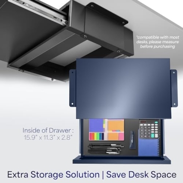 VIVO Under Desk Drawer for Organizing Workspace