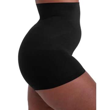 SHAPERMINT High-Waisted Shaper Boyshort - Shaping Underwear for Women - High Compression Tummy Contr...