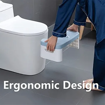 Foldable Ergonomic Toilet Stool for Better Bathroom Comfort