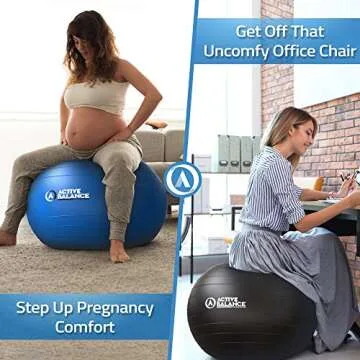 Epitomie Fitness Active Balance Exercise Ball - Premium Fitness Gear