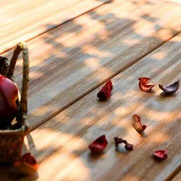 PHI VILLA Outdoor Acacia Wood Bench, 2 Piece 63" Long Patio Dining Picnic Bench for 6 People, Backless Oil Finished Teak Bench Supports 550lbs, Classic Brown and Black