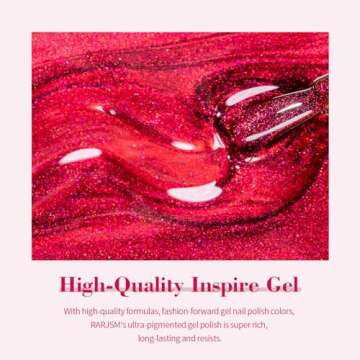 RARJSM Red Cat Eye Gel Nail Polish Diamond Dark Red Velvet Cateye Gel Polish 15ml Single Bottle with Magnet Stick Reflective Shimmer UV LED Curing Requires Soak Off for Home Salon Christmas Manicure