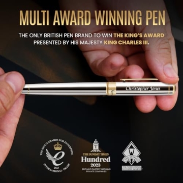 Personalized Silver Chrome Rollerball Pen