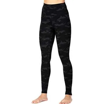 Sunzel Workout Leggings for Women, Squat Proof High Waisted Yoga Pants 4 Way Stretch, Buttery Soft 28" Inseam Dark Grey Camo X-Small