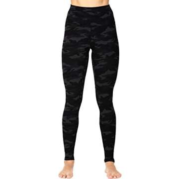 Sunzel Workout Leggings for Women, Squat Proof High Waisted Yoga Pants 4 Way Stretch, Buttery Soft 28" Inseam Dark Grey Camo X-Small