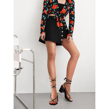 Vivianly Women's Lace-Up Chunky Heel Sandals for Style and Comfort