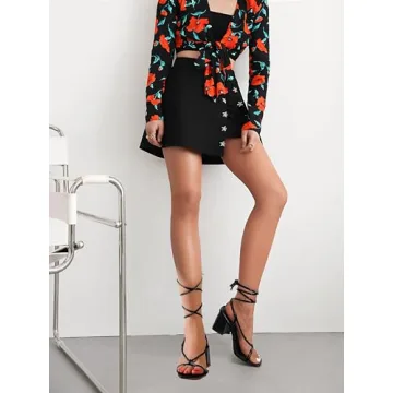 Vivianly Women's Lace-Up Chunky Heel Sandals for Style and Comfort