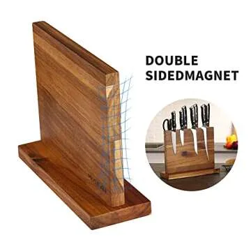 Magnetic Knife Block - Magnetic Knife Holder - Magnetic Knife Stand- Cutlery Display Stand and Storage Rack