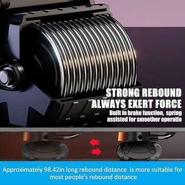 Uota Elbow Support Automatic Rebound Abdominal Wheel，Ab Roller for Abdominal Exercise Machine，Abs Workout Equipment，Dolly Core Strengthening Trainer Fitness Belly Training (Black)