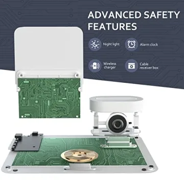 COLSUR 3-in-1 Wireless Charging Station Alarm Clock Night Light