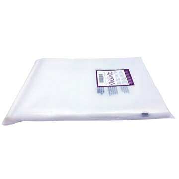 Wowfit 400 CT Combo Pack- 6x9,8x10,9x12,11x14 inches Self Sealing Clear Poly Bags with Suffocation Warning, Strong Adhesive, Not Resealable, 400 Count, FBA compliant