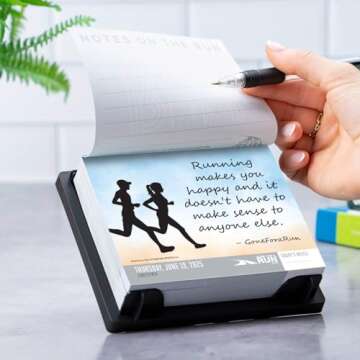 Gone for a Run 2025 Runner's Daily Desk Calendar Daily Running Quotes and Inspiration for Runners