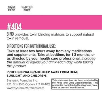 Systemic Formulas #404 - Bind for Intestinal Detox & Health