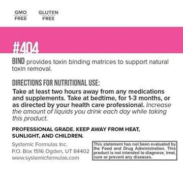 Systemic Formulas #404 - Bind for Intestinal Detox & Health