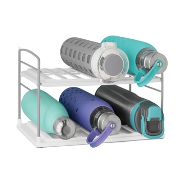 YouCopia Adjustable Water Bottle Organizer for Cabinets