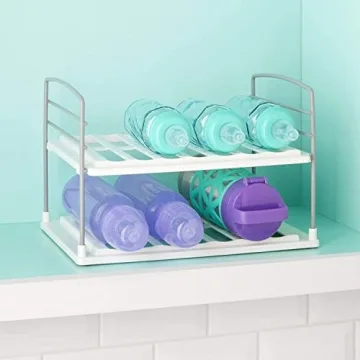 YouCopia Adjustable Water Bottle Organizer for Cabinets