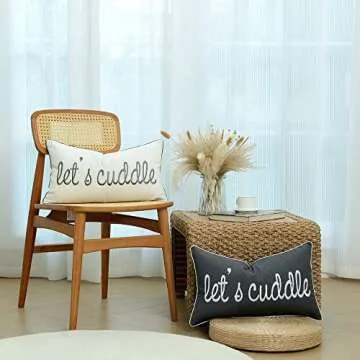 Sunkifover Dark Gray Decorative Pillow Cover - 12x20 In