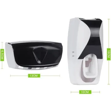 Wikor Toothbrush Holder and Toothpaste Dispenser Set for Families
