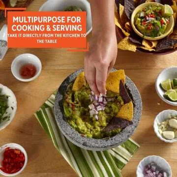 IMUSA USA Granite Molcajete Spice Grinder 6-Inch, Gray