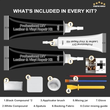 STARTSO WORLD Leather Repair Kit for Easy Repairs
