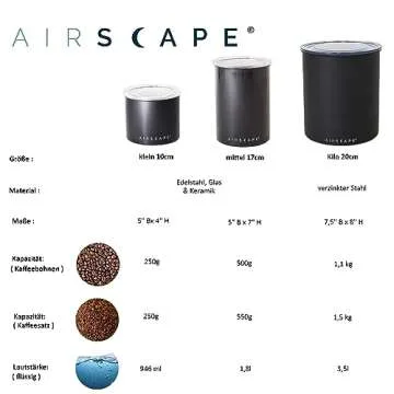 Airscape Coffee Storage Canister - Keep Your Coffee Fresh