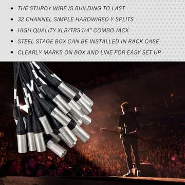 PRORECK 32-Channel Snake Cable - Live & Studio Quality Gear