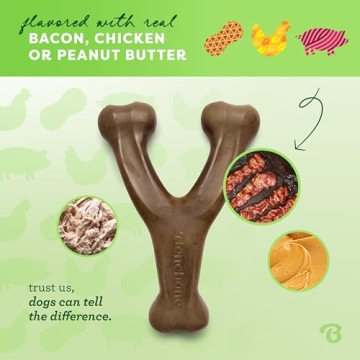Benebone Wishbone Dog Chew Toy for Aggressive Chewers