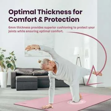 Gogokiwi Large Yoga Mat Extra Wide Non-Slip Fitness Mat