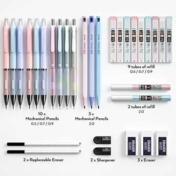 Nicpro 31PCS Mechanical Pencil Set for Creative Minds