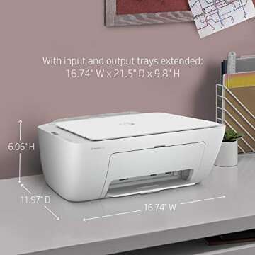 HP DeskJet 2752 All-in-One Color Inkjet Printer Scanner and Copy with Mobile Printing, Wireless Prin...