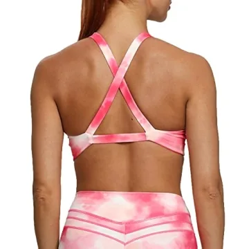 Aoxjox Women's Low Impact Padded Sports Bra for Yoga