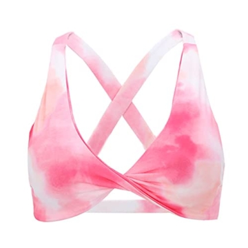 Aoxjox Women's Low Impact Padded Sports Bra for Yoga