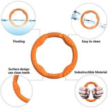 LaRoo Dog Toys for Large Dogs - Fun Floatable Dog Discs