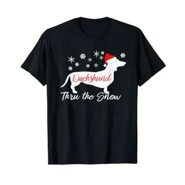 Dashing Through the Snow - Dachshund Christmas Shirt