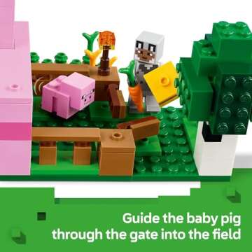 LEGO Minecraft Baby Pig House Playset for Ages 7+