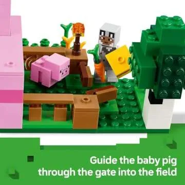 LEGO Minecraft Baby Pig House Playset for Ages 7+