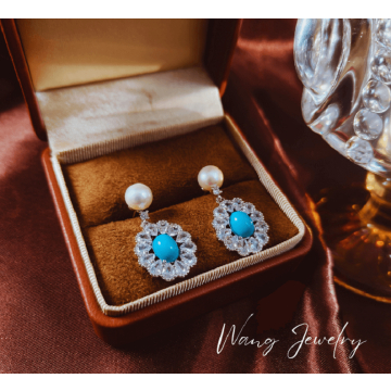 Turquoise Earrings: Elegant 14K Gold Filled Design - Wang Jewelry | Fine Jewelry For Every Day & Lux...