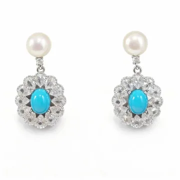Turquoise Earrings: Elegant 14K Gold Filled Design - Wang Jewelry | Fine Jewelry For Every Day & Luxury Gifts - Wang Jewelry
